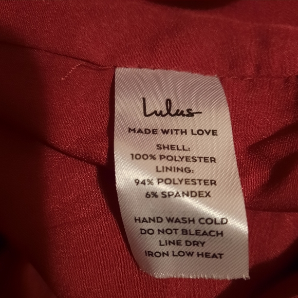 Lulus Lisette Dress Womens Large Burgundy One Shoulder Short Mini Sexy Party - Picture 5 of 5